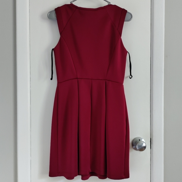 Red berry short semiformal dress - Picture 4 of 4